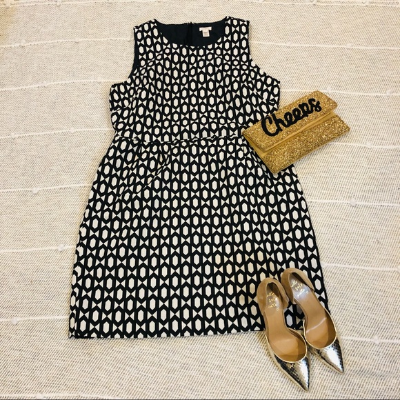 J. Crew Dresses Hp J Crew Geometric Shift Dress Poshmark